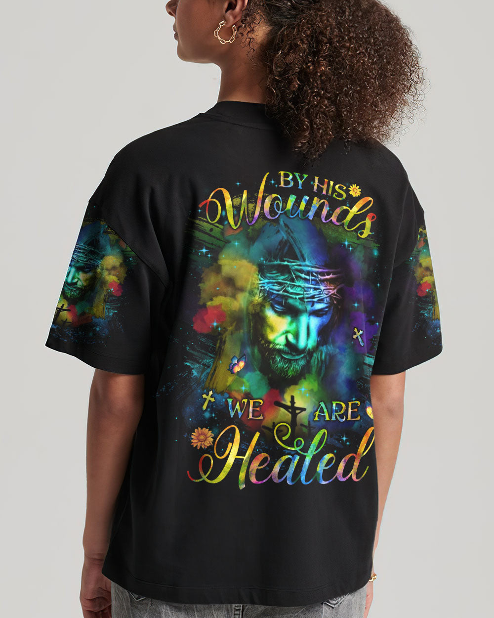 By His Wounds We Are Healed Women's All Over Print Shirt - Yhlh2909233, easychoo.com