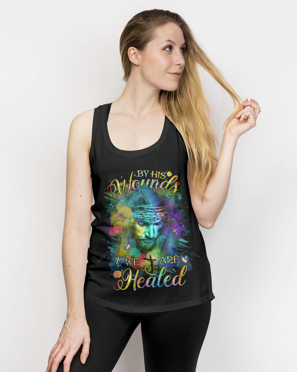 By His Wounds We Are Healed Women's All Over Print Shirt - Yhlh2909233, easychoo.com