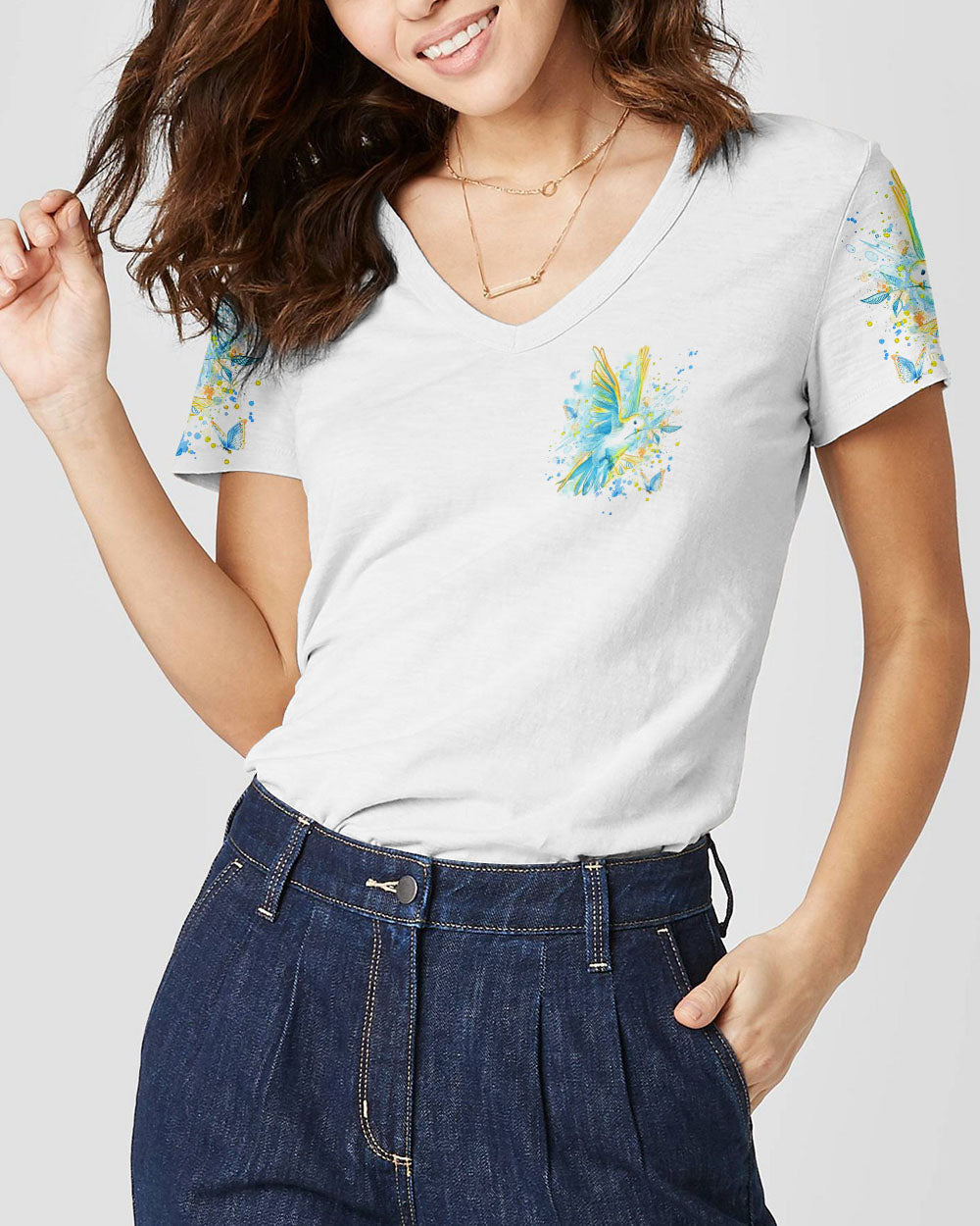 I Choose Faith Over Anxiety Women's All Over Print Shirt - Yhdu1610233, easychoo.com
