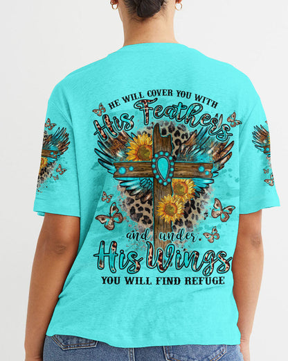 He Will Cover You Women's All Over Print Shirt - Tlno2109232, easychoo.com