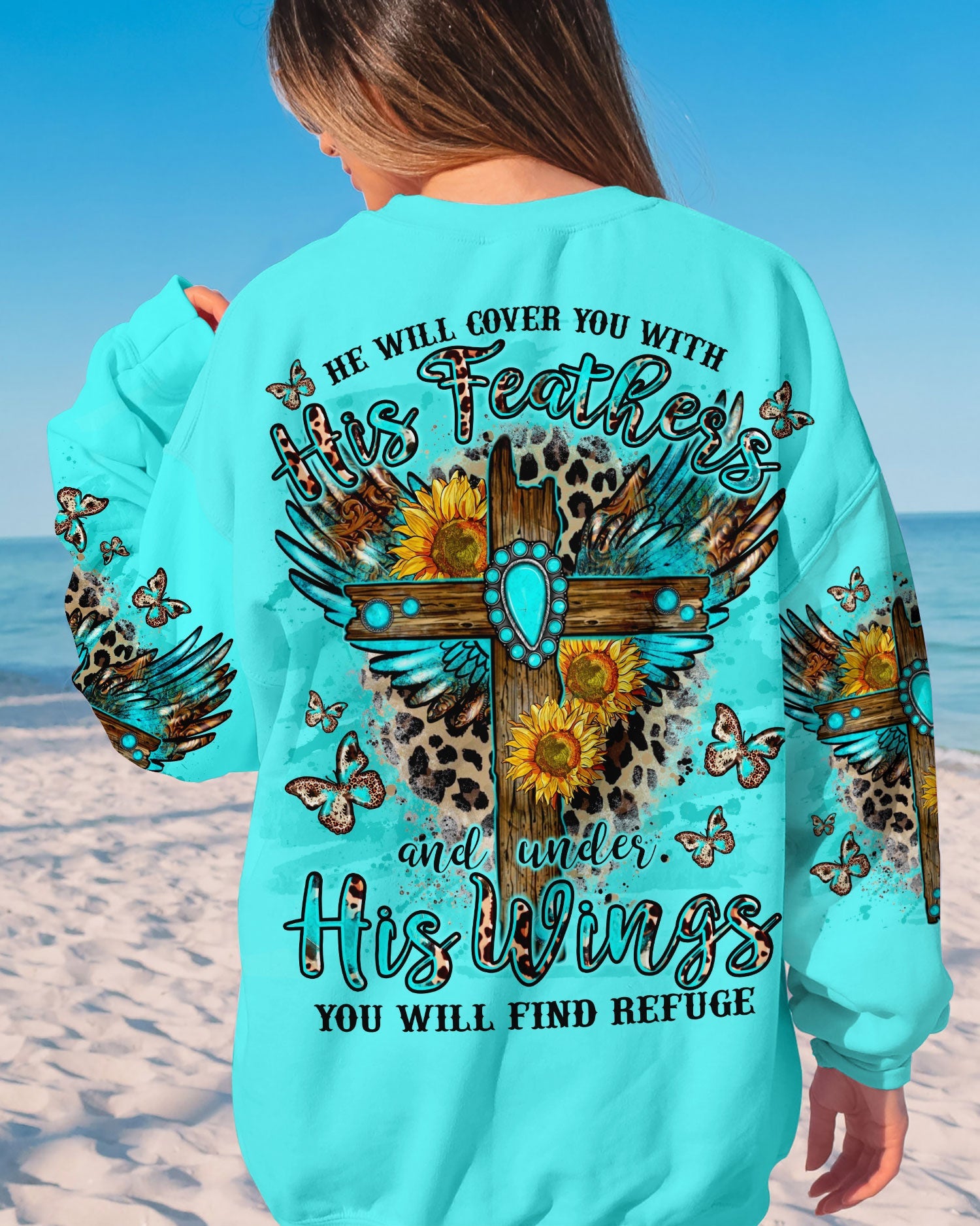 He Will Cover You Women's All Over Print Shirt - Tlno2109232, easychoo.com