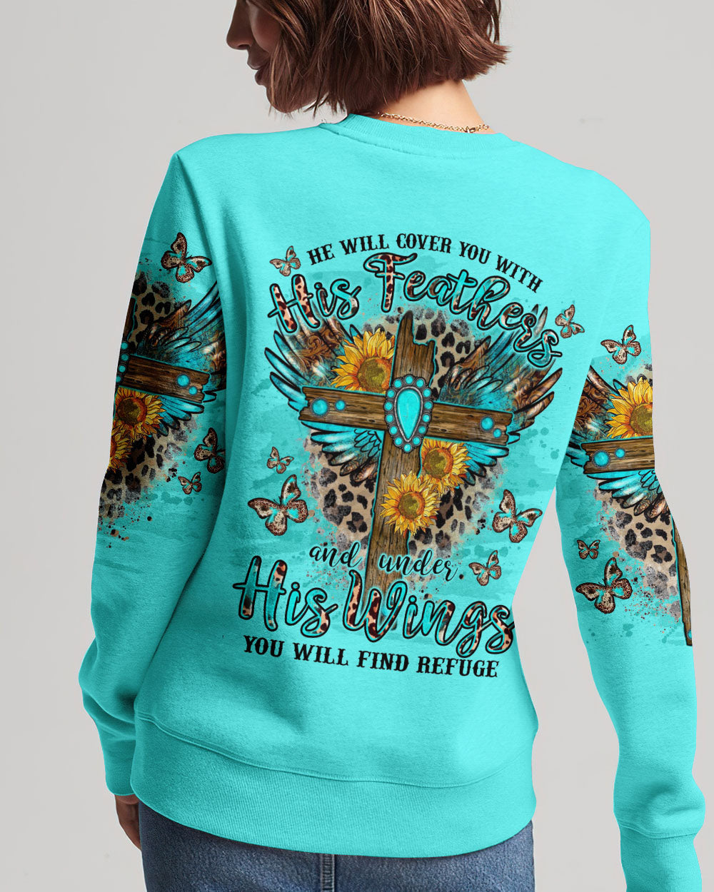 He Will Cover You Women's All Over Print Shirt - Tlno2109232, easychoo.com