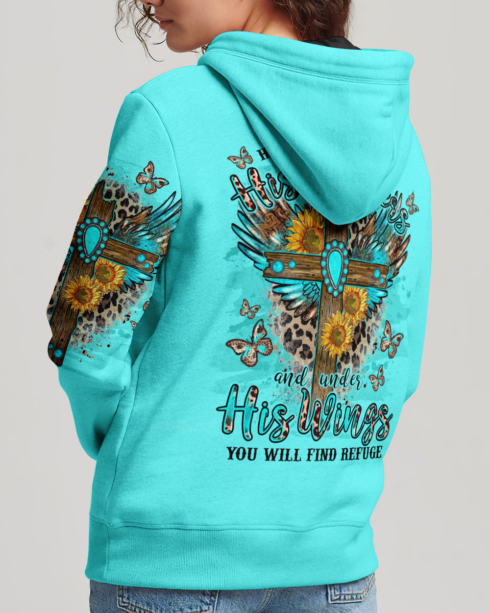 He Will Cover You Women's All Over Print Shirt - Tlno2109232, easychoo.com