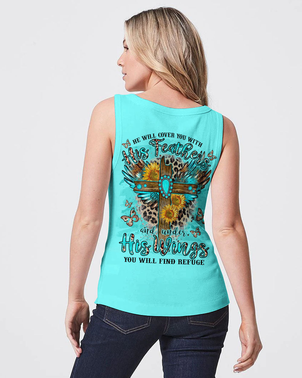 He Will Cover You Women's All Over Print Shirt - Tlno2109232, easychoo.com