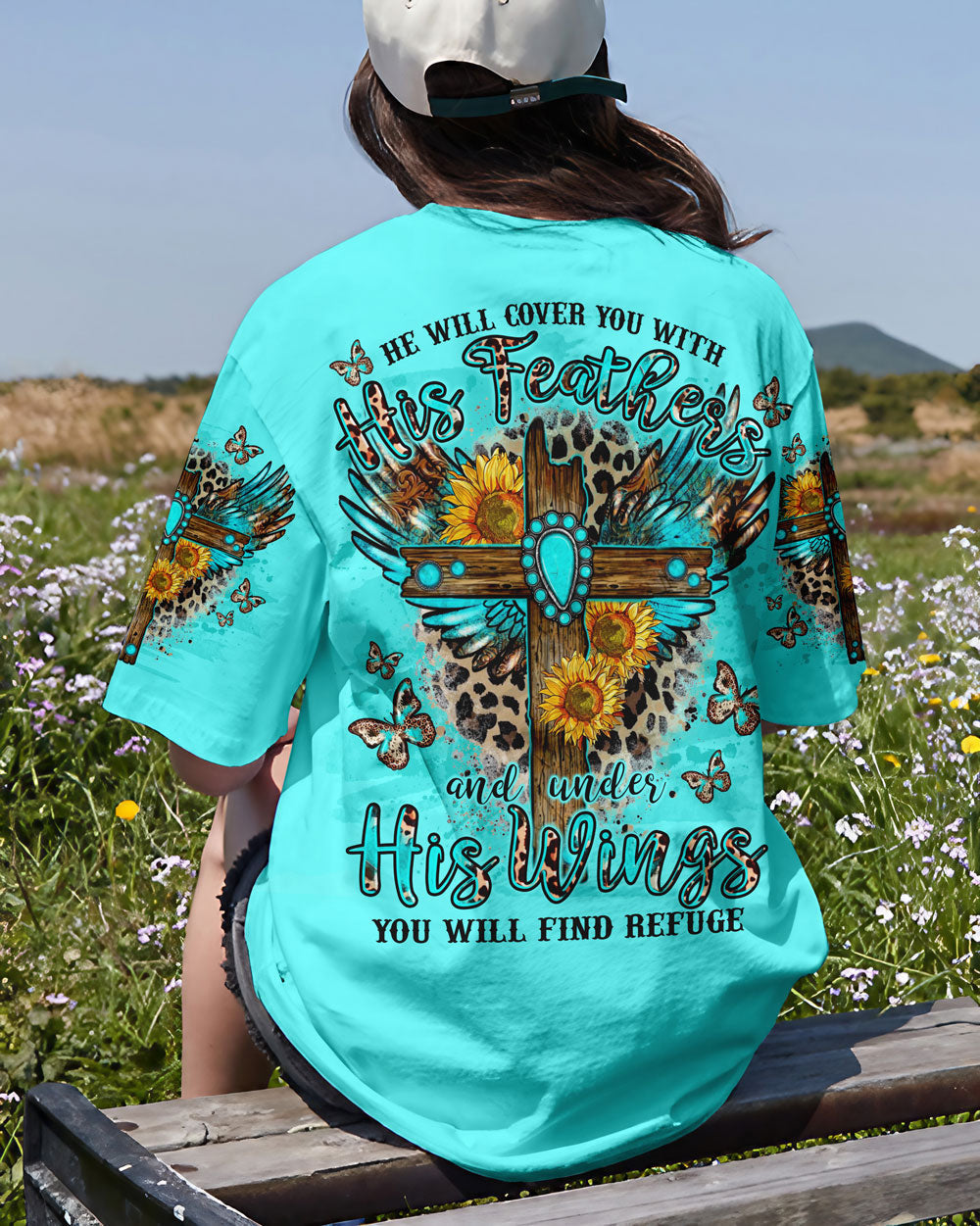 He Will Cover You Women's All Over Print Shirt - Tlno2109232, easychoo.com