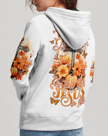 Why Y'all Trying To Test The Jesus In Me Women's All Over Print Shirt - Tytd2007231, easychoo.com