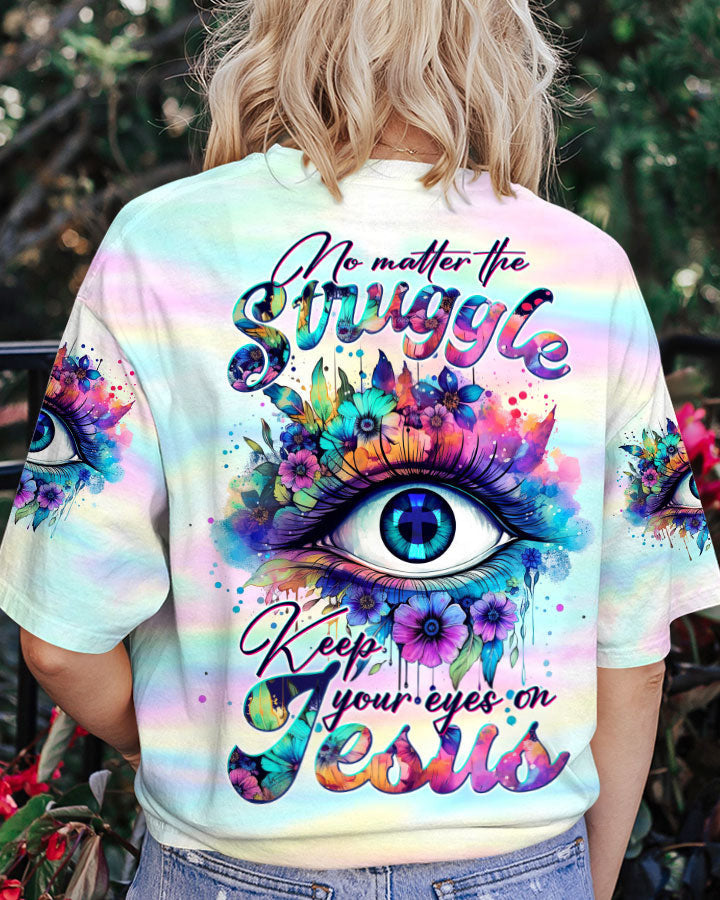 Keep Your Eye On Jesus Women's All Over Print Shirt - Tltw1210233, easychoo.com