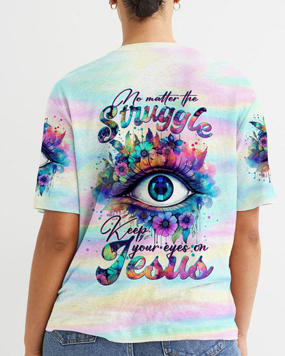 Keep Your Eye On Jesus Women's All Over Print Shirt - Tltw1210233, easychoo.com