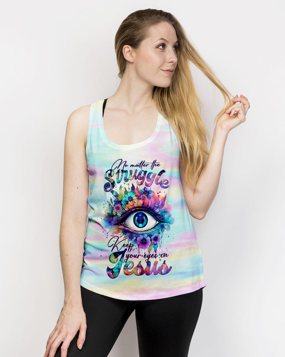 Keep Your Eye On Jesus Women's All Over Print Shirt - Tltw1210233, easychoo.com