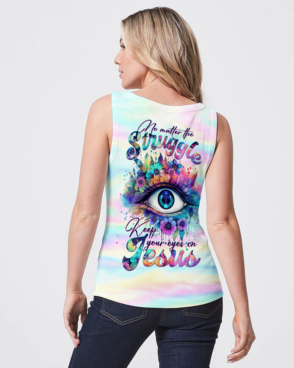Keep Your Eye On Jesus Women's All Over Print Shirt - Tltw1210233, easychoo.com