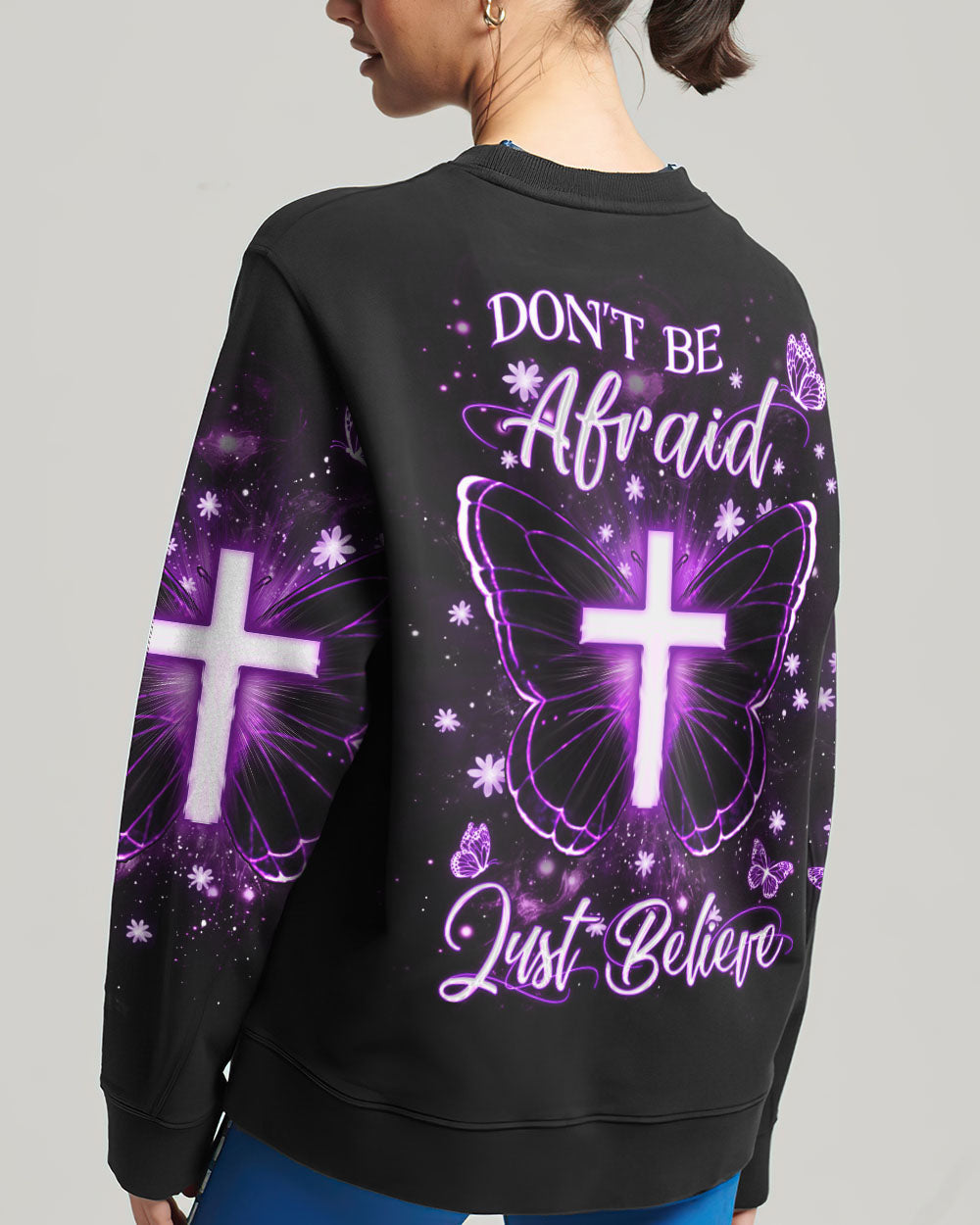 Don't Be Afraid Just Believe Women's All Over Print Shirt - Yhdu1309231, easychoo.com