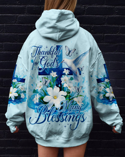 Thankful For God Women's All Over Print Shirt - Ty0609233, easychoo.com