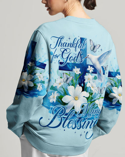 Thankful For God Women's All Over Print Shirt - Ty0609233, easychoo.com