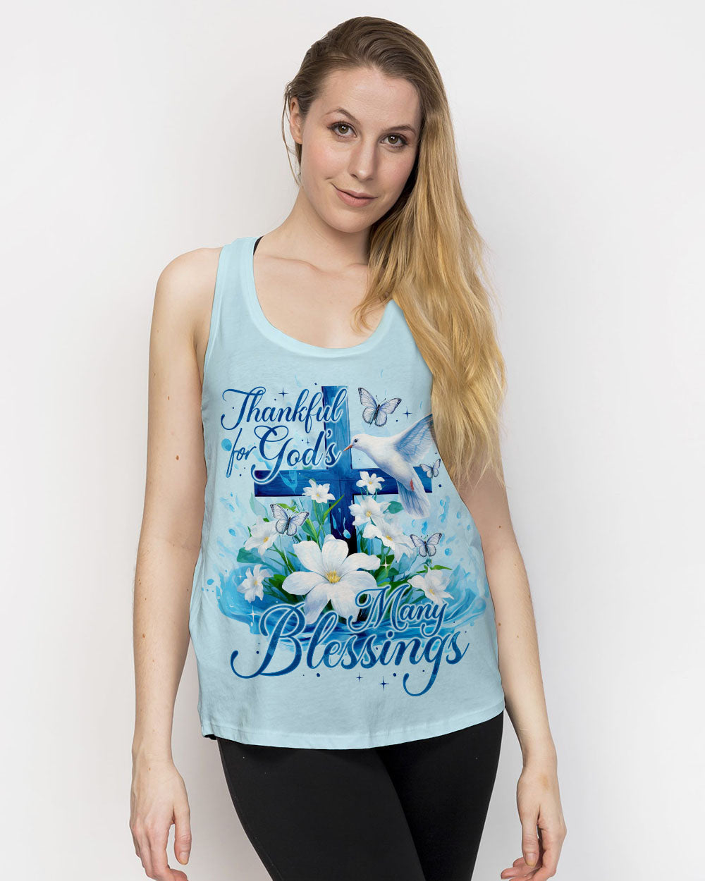 Thankful For God Women's All Over Print Shirt - Ty0609233, easychoo.com