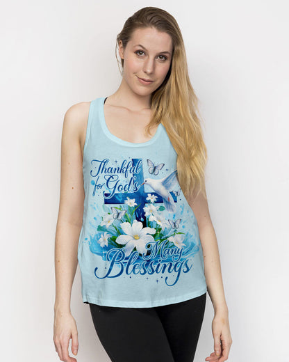 Thankful For God Women's All Over Print Shirt - Ty0609233, easychoo.com