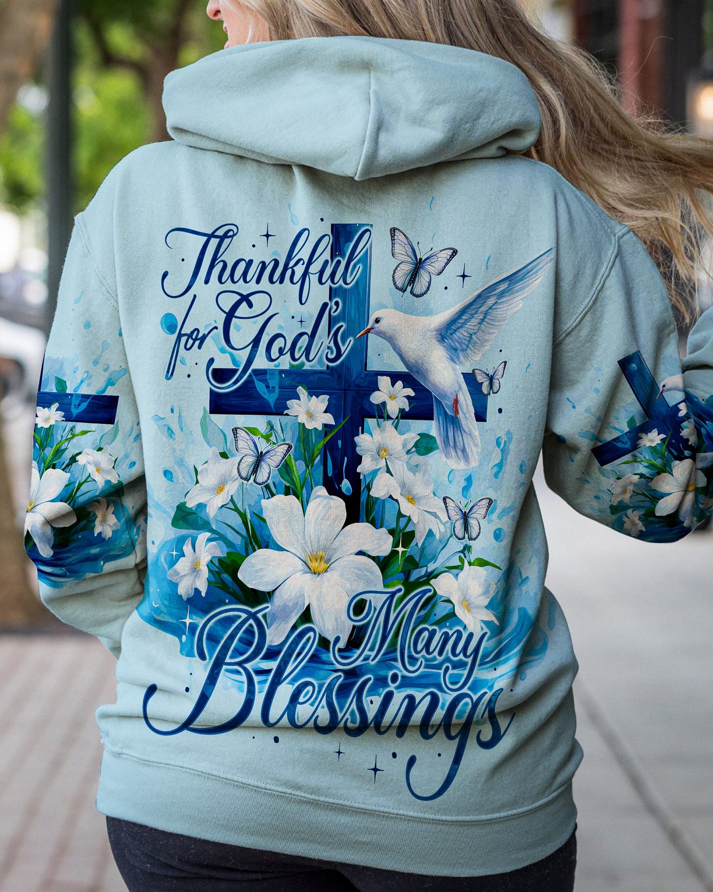 Thankful For God Women's All Over Print Shirt - Ty0609233, easychoo.com