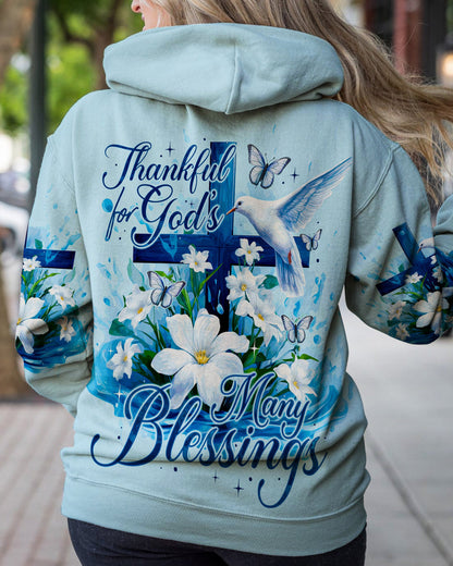 Thankful For God Women's All Over Print Shirt - Ty0609233, easychoo.com