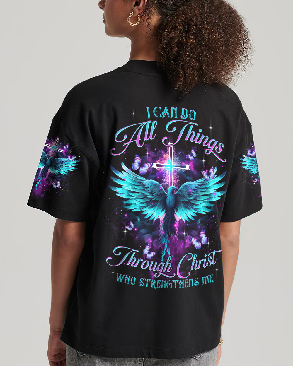 I Can Do All Things Through Christ Women's All Over Print Shirt - Tltr1710235, easychoo.com