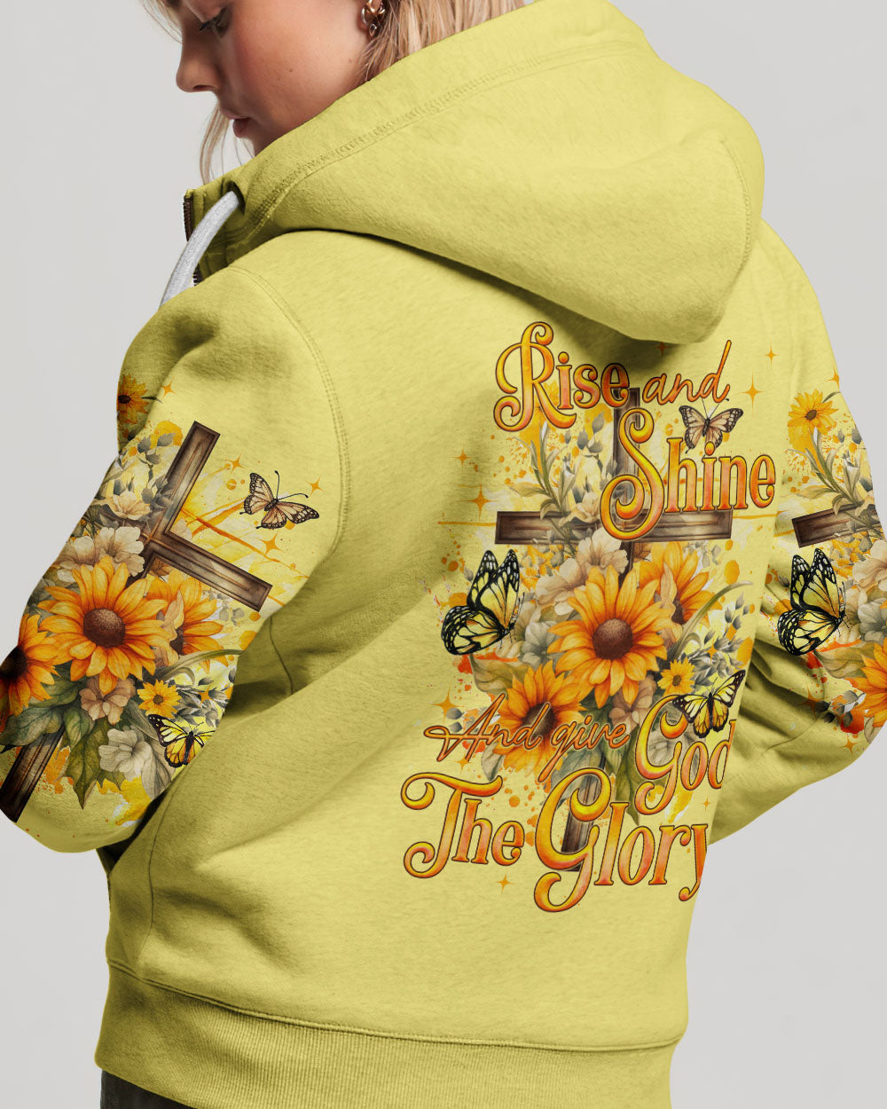 Give God The Glory Sunflower Women's All Over Print Shirt - Tyqy2909231, easychoo.com