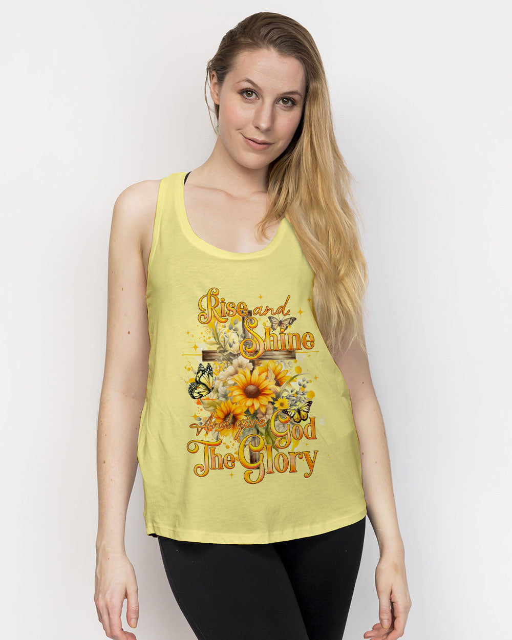 Give God The Glory Sunflower Women's All Over Print Shirt - Tyqy2909231, easychoo.com
