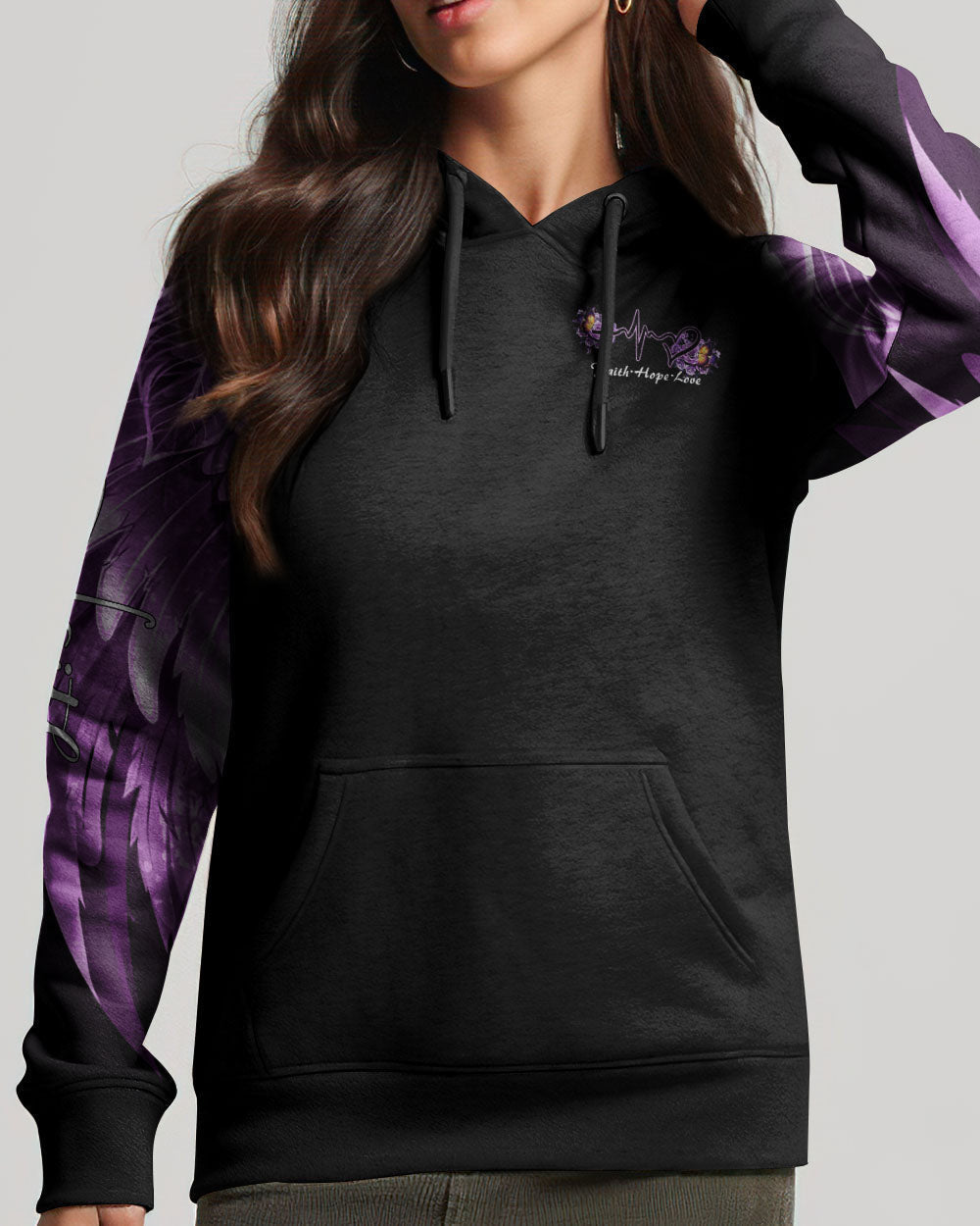 Faith Butterfly Purple Rose Women's All Over Print Shirt - Tltm2406234, easychoo.com