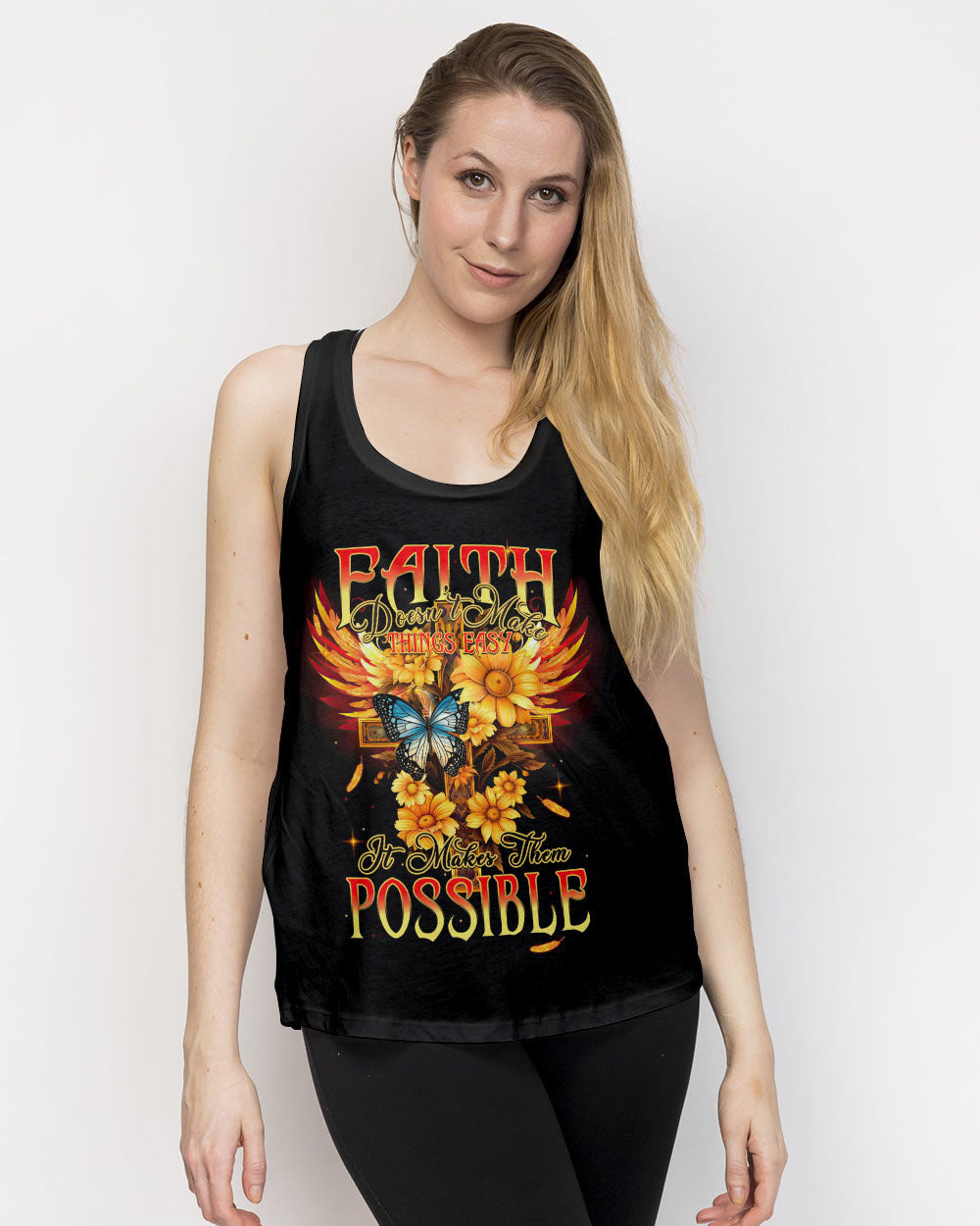 Faith Doesn't Make Things Easy Women's All Over Print - Tytm2706231, easychoo.com