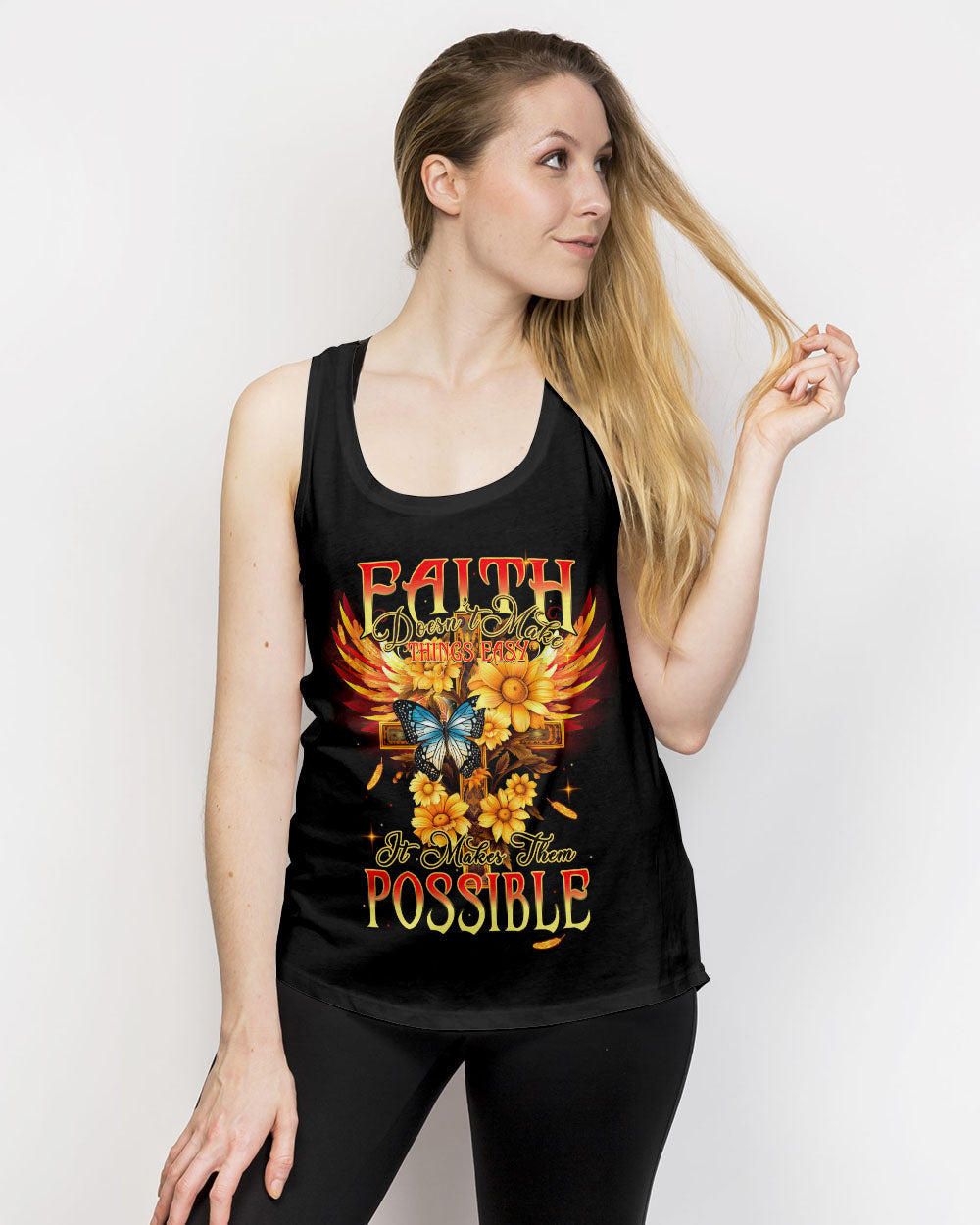 Faith Doesn't Make Things Easy Women's All Over Print - Tytm2706231, easychoo.com