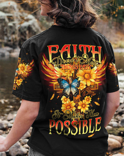 Faith Doesn't Make Things Easy Women's All Over Print - Tytm2706231, easychoo.com