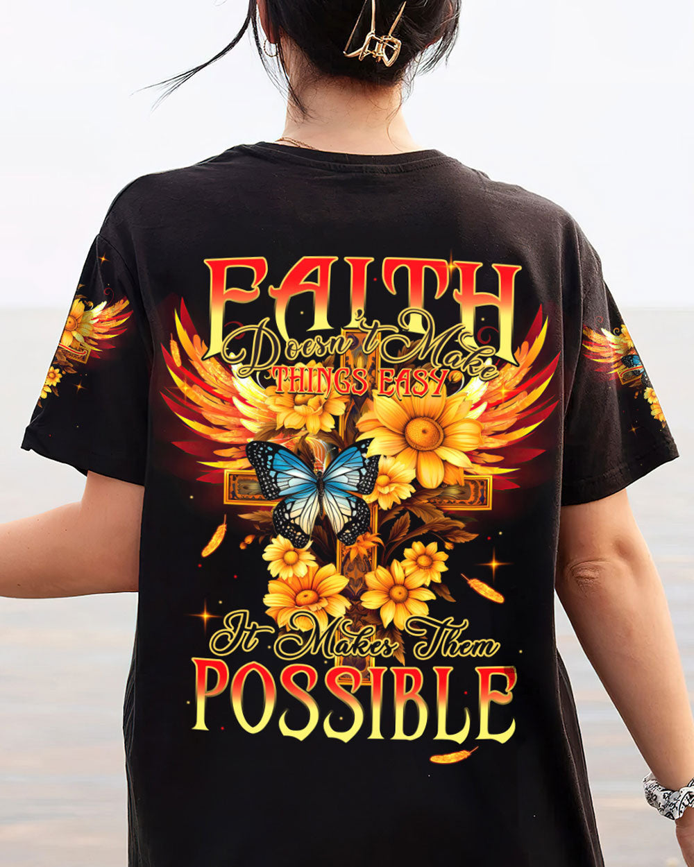 Faith Doesn't Make Things Easy Women's All Over Print - Tytm2706231, easychoo.com