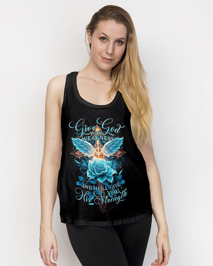 He'll Give You His Strength Women's All Over Print Shirt - Tytm2706234, easychoo.com