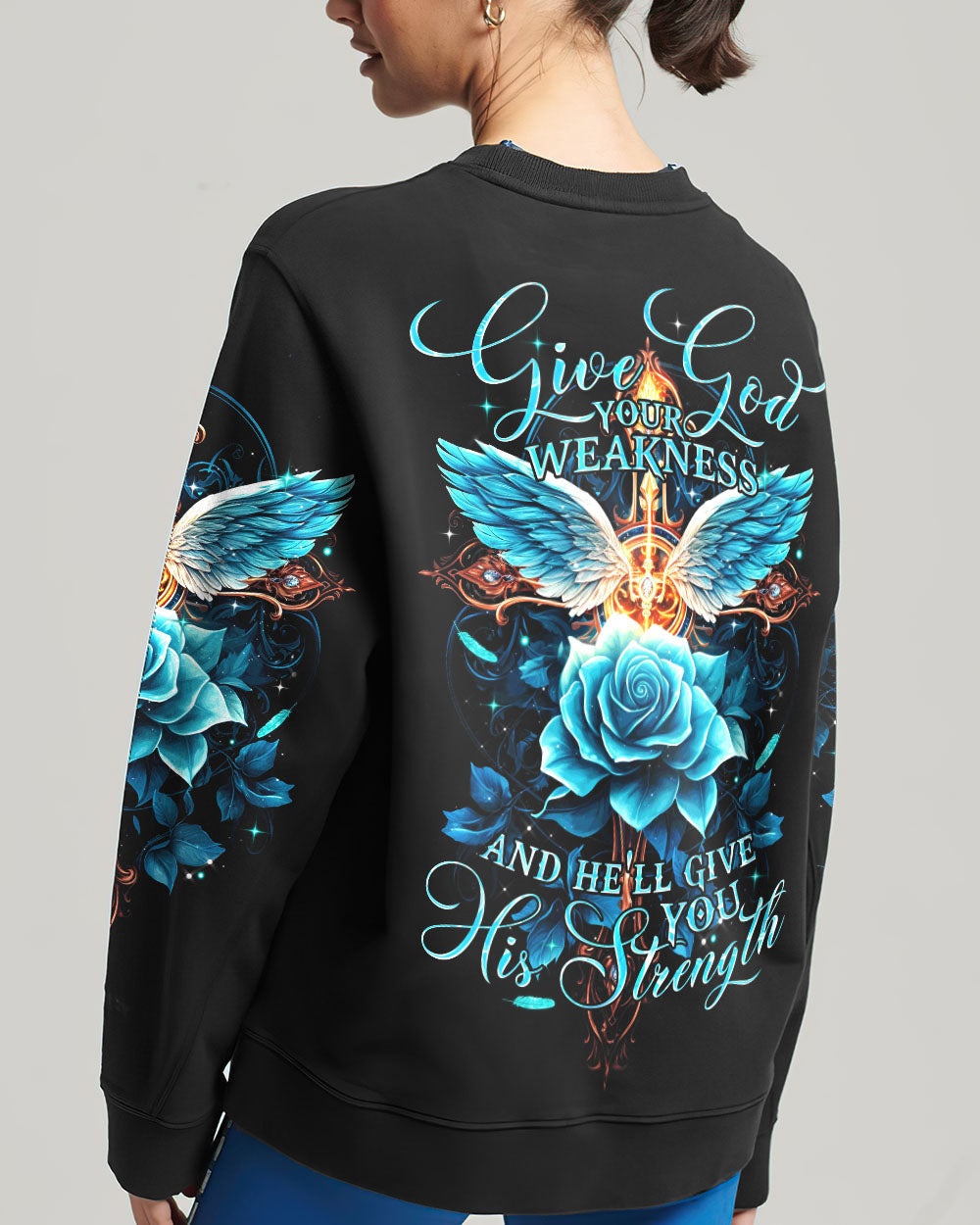 He'll Give You His Strength Women's All Over Print Shirt - Tytm2706234, easychoo.com