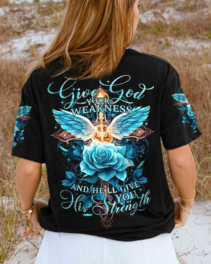 He'll Give You His Strength Women's All Over Print Shirt - Tytm2706234, easychoo.com