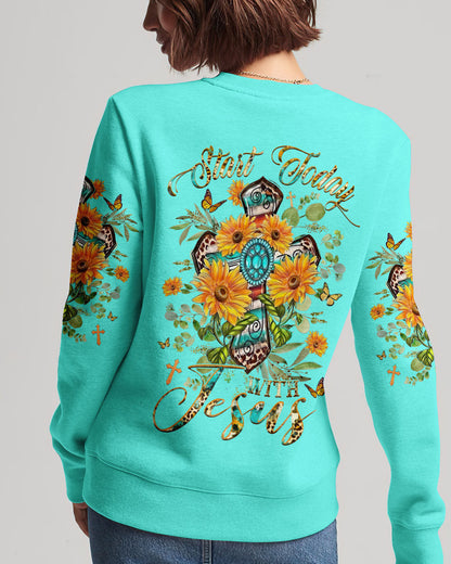 Start Today With Jesus Women's All Over Print Shirt - Yhhg2709233, easychoo.com