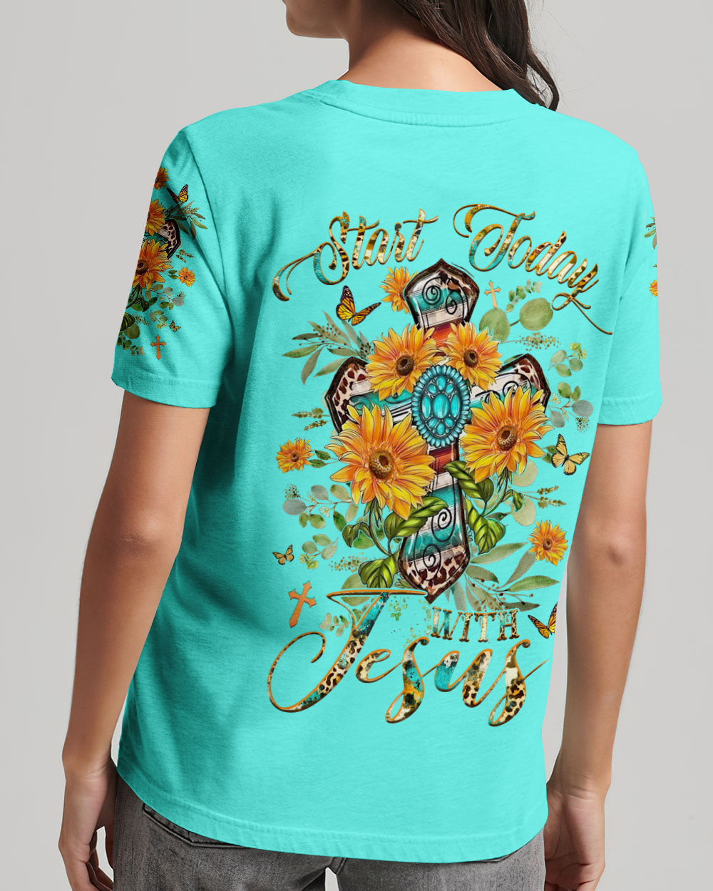Start Today With Jesus Women's All Over Print Shirt - Yhhg2709233, easychoo.com