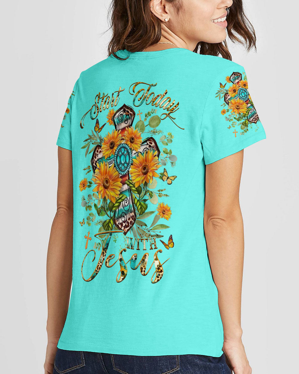 Start Today With Jesus Women's All Over Print Shirt - Yhhg2709233, easychoo.com
