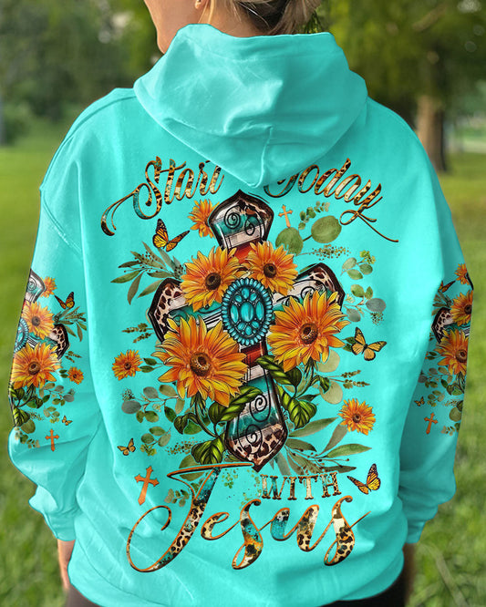 Start Today With Jesus Women's All Over Print Shirt - Yhhg2709233, easychoo.com