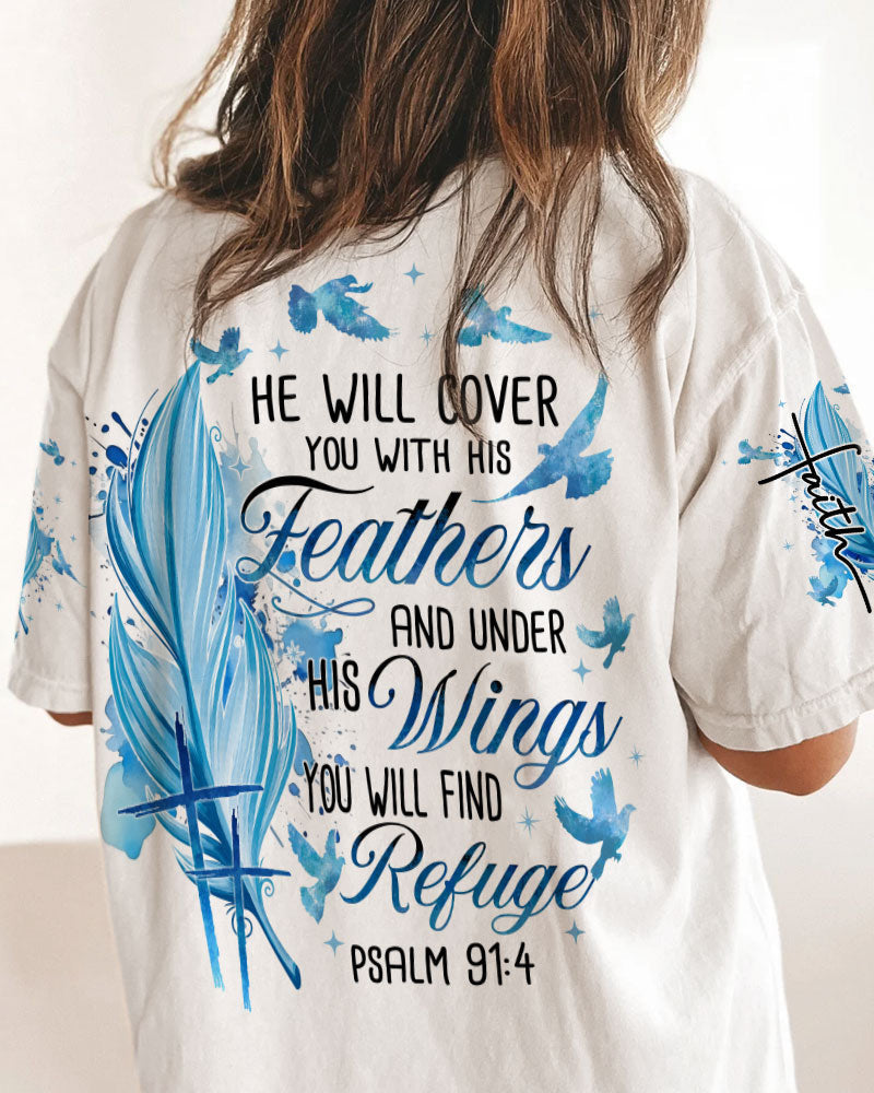 He Will Cover You With His Feathers Women's All Over Print - Tyqy2809233, easychoo.com