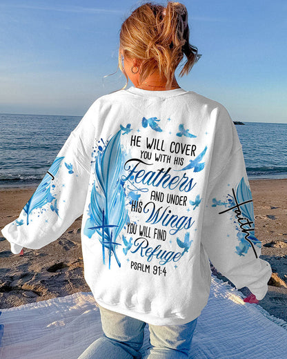 He Will Cover You With His Feathers Women's All Over Print - Tyqy2809233, easychoo.com