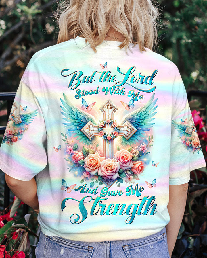 But The Lord Stood With Me Cross Wings Women's All Over Print Shirt - Tltw1710234, easychoo.com