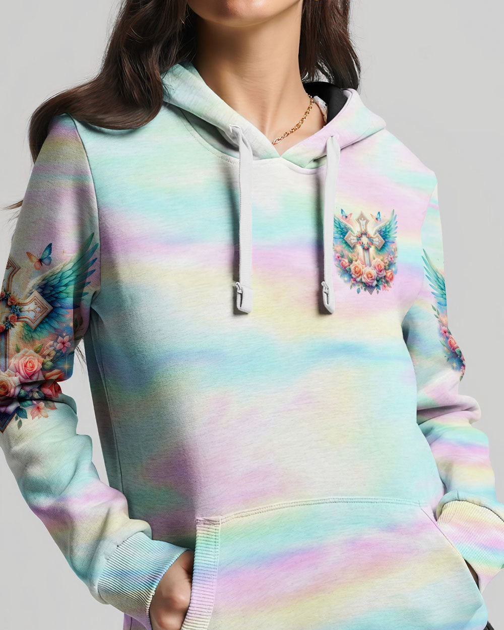 But The Lord Stood With Me Cross Wings Women's All Over Print Shirt - Tltw1710234, easychoo.com