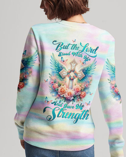 But The Lord Stood With Me Cross Wings Women's All Over Print Shirt - Tltw1710234, easychoo.com