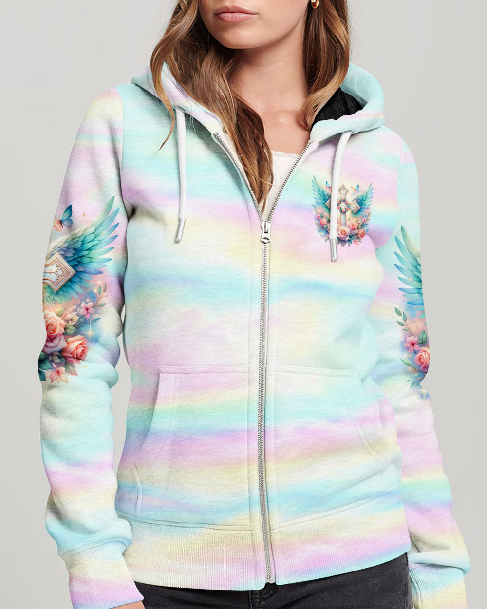 But The Lord Stood With Me Cross Wings Women's All Over Print Shirt - Tltw1710234, easychoo.com