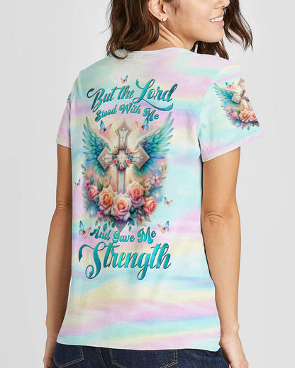 But The Lord Stood With Me Cross Wings Women's All Over Print Shirt - Tltw1710234, easychoo.com