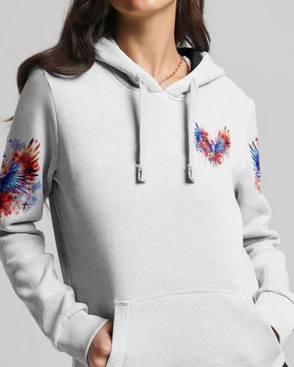 Free In Christ Eagle Flower Women's All Over Print Shirt - Tlnz1509234, easychoo.com