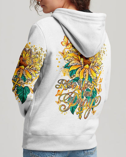 Rise Up And Pray Suflower Women's All Over Print Shirt - Ty1410231, easychoo.com