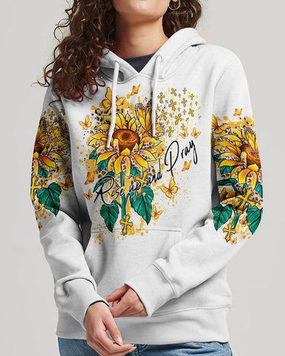 Rise Up And Pray Suflower Women's All Over Print Shirt - Ty1410231, easychoo.com