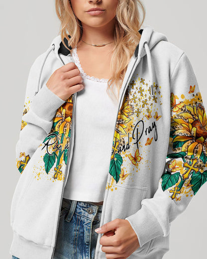 Rise Up And Pray Suflower Women's All Over Print Shirt - Ty1410231, easychoo.com