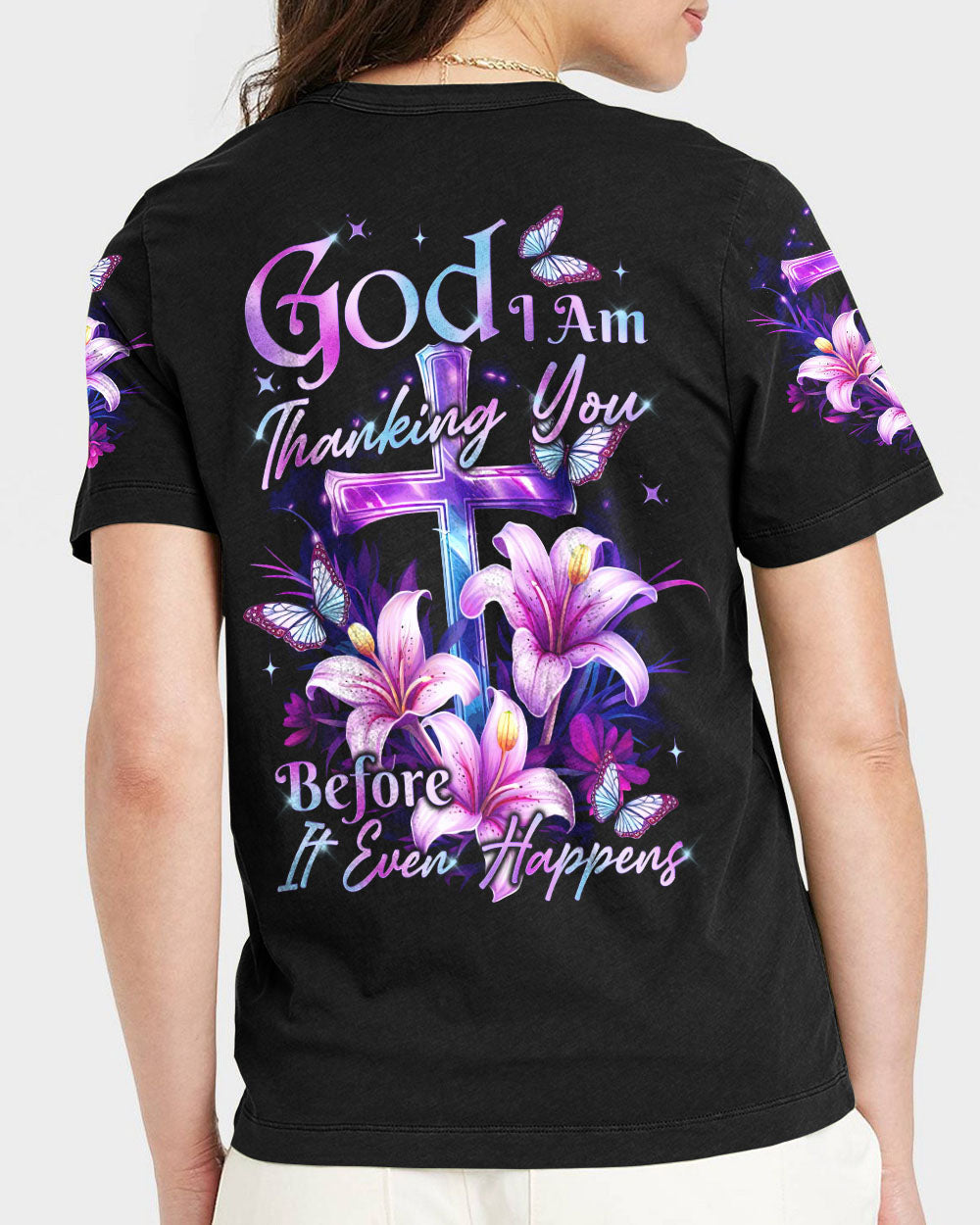 Thanking God Women's All Over Print Shirt - Tytd1210233, easychoo.com