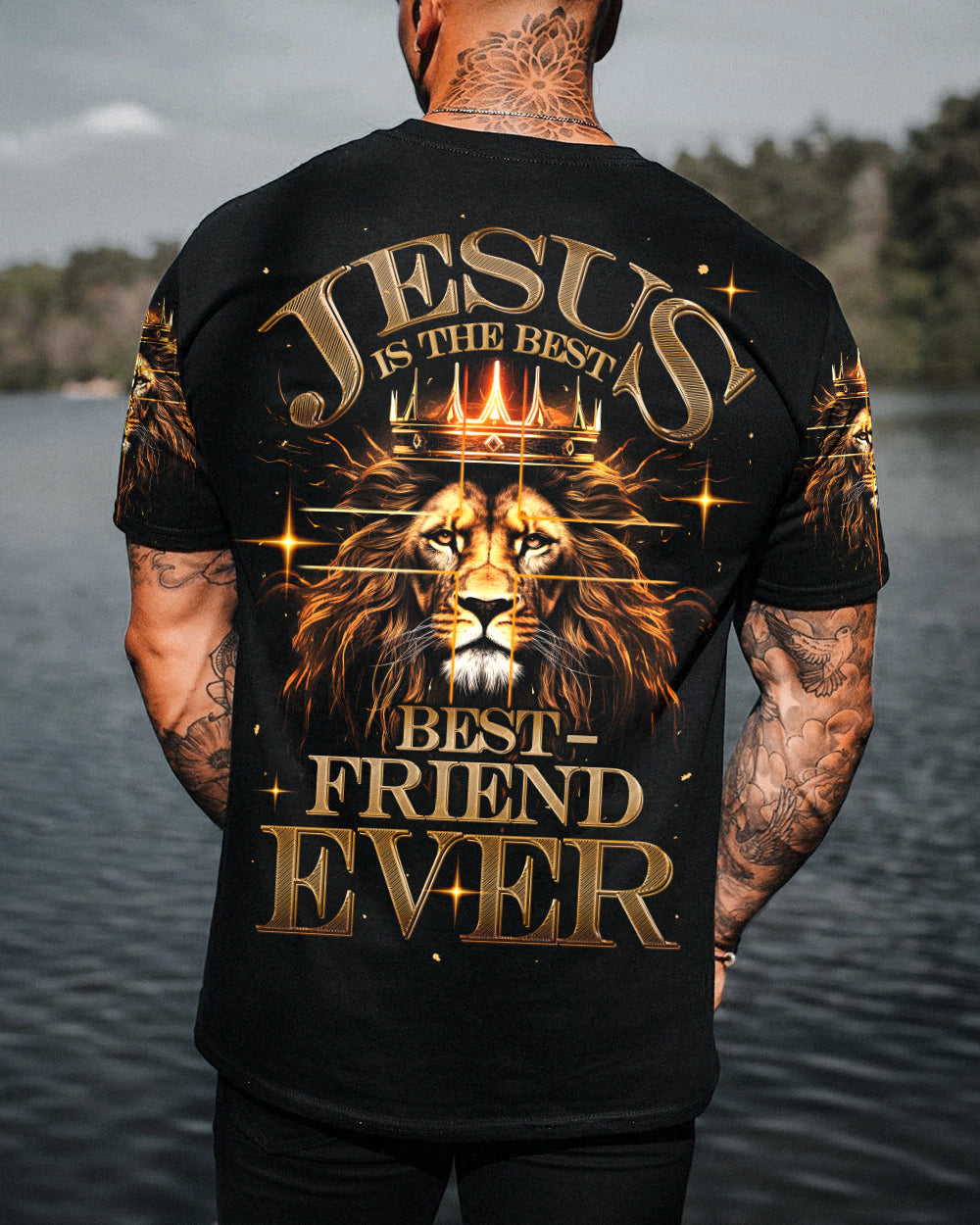 Jesus Is The Best Lion Men's All Over Print Shirt - Ty2806231, easychoo.com