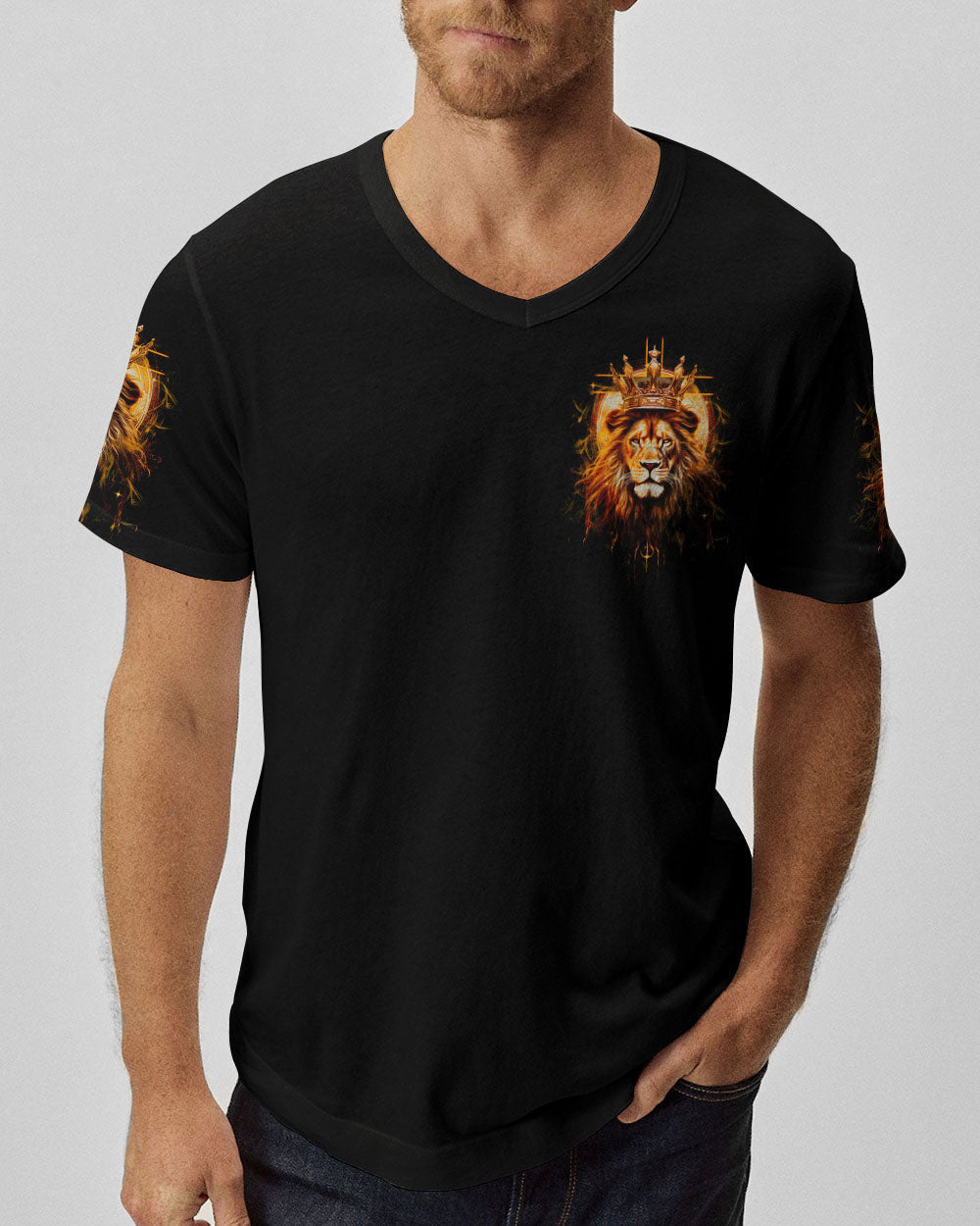 Jesus Is The Best Lion Men's All Over Print Shirt - Ty2806231, easychoo.com